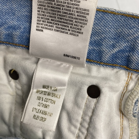 AGOLDE 100% ORGANIC COTTON RIPPED KNEE BUTTON FLY HIGH WAISTED JEANS SZ 28 - Picture 14 of 16